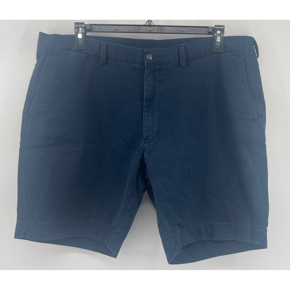 Polo Ralph Lauren Shorts Mens 40 Navy Blue Classic Fit 9" Inseam Chino Preppy